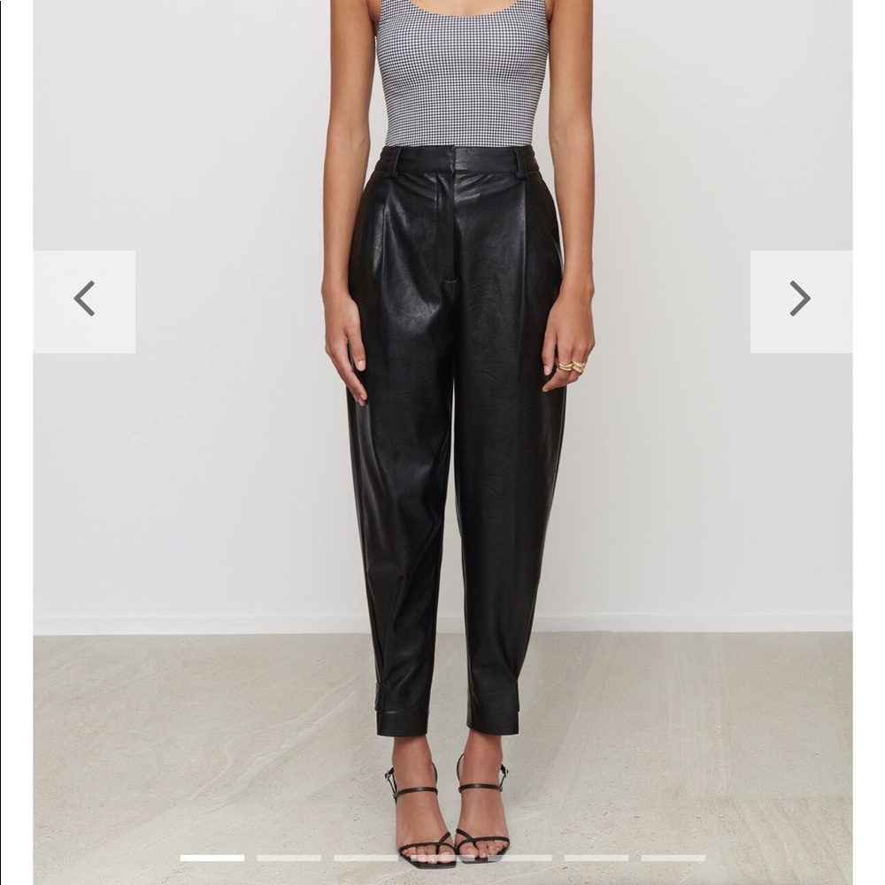 DYNAMITE High-Rise Faux Leather Pant
